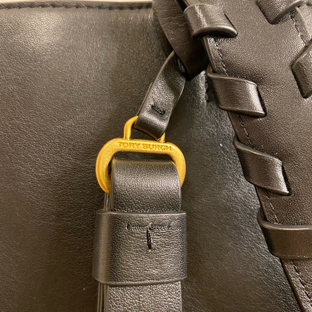 💯$578 Tory Burch Brooke Smooth Leather Satchel Bag - Picture 10 of 16